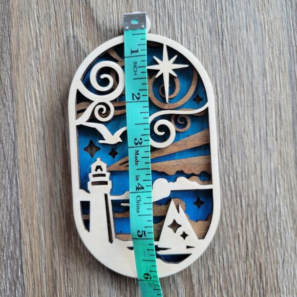 Lighthouse Christmas Ornament Blue variant - Picture 4 of 6